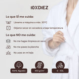 Albornoz kimono nido de abeja