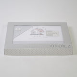 Juego de sábanas cuna pirata 279 blanco/gris