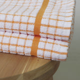 Pack 2 paños de cocina palermo naranja