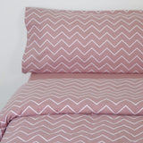 Funda nórdica franela zig zag siena