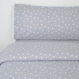 Funda nórdica franela stars gris