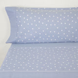Juego de sábanas franela stars azul