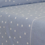 Juego de sábanas franela stars azul