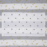 Delantal cotton raya y topo lurex 7