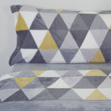 Juego de sábanas sedalina kubick gris