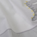 Juego de sábanas cuna franela roar 327 blanco/gris