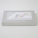 Juego de sábanas cuna franela roar 327 blanco/gris