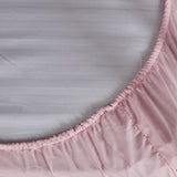 Sabana bajera cuna poliester algodón rosa