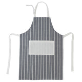 Delantal cotton rayas gris 9