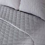 Colcha boutie microfibra deluxe gris