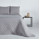 Colcha boutie microfibra deluxe gris