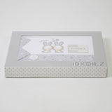 Juego de sábanas cuna 291 blanco/gris