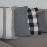 Funda de cojín cotton 45x45 negro 5060