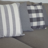 Funda de cojín cotton 45x45 gris 5061