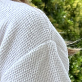 Albornoz kimono nido de abeja