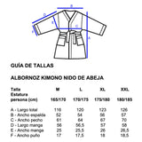 Albornoz kimono nido de abeja