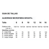 Albornoz microfibra infantil verde menta