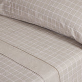 Sábanas franela square beige