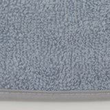 Pack 3 baberos rizo guardería color azul hielo con elástico. Lavables, exterior de rizo y reverso impermeable. Medidas: 33x29cm