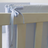 Protector cuna liso azul
