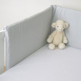 Protector cuna liso gris