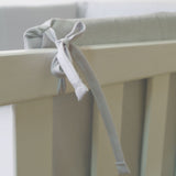Protector cuna liso gris