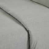 Funda nórdica punto algodon gris melange soft