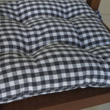 Tapeta silla cotton cuadro vichy carbón