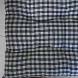 Tapeta silla cotton cuadro vichy carbón