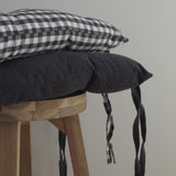 Tapeta silla cotton cuadro vichy carbón