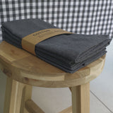 Servilletas cotton carbón pack 4 unidades