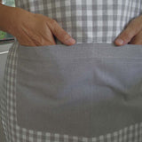 Delantal cotton gris