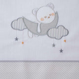 Juego de sábanas cuna oso luna 386 bco/gris