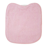 Pack 3 baberos rizo guardería color rosa con elástico. Lavables, exterior de rizo y reverso impermeable. Medidas: 33x29cm