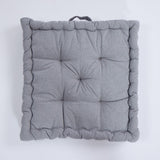 Cojín de suelo cotton gris