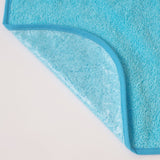 Babero rizo plastico con goma turquesa