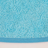 Babero rizo plastico con goma turquesa