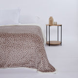 Manta sherpa animal print beig