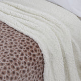 Manta sherpa animal print beig