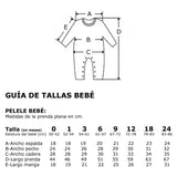 Pelele bebe terciopelo crudo DA24027