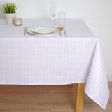 Mantel satén jacquard cuadro hostelería