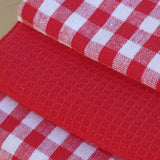 Paño de cocina cotton rojo pack 3 unidades