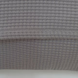 Funda de cojín nido abeja algodón gris 214