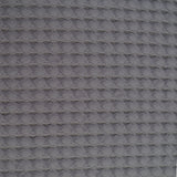 Funda de cojín nido abeja algodón gris 214