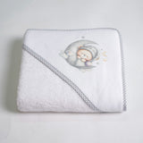 Capa baño oso luna 450 blanco/gris