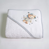 Capa baño oso lluvia 449 blanco/gris