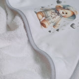 Capa baño oso lluvia 449 blanco/gris
