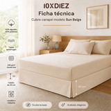 Cubre canapé sun beige