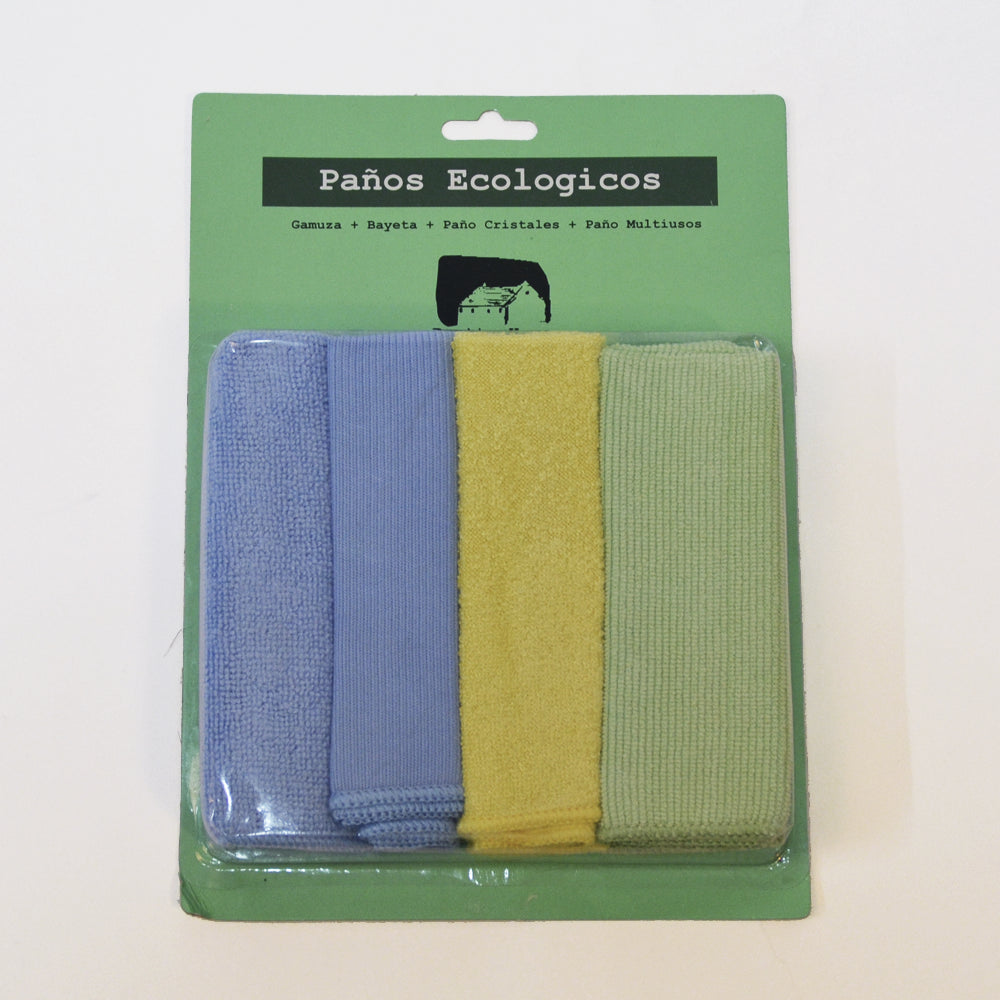 SET 4 PAÑOS ECOLÓGICOS