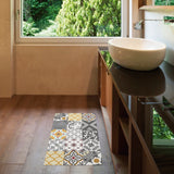 Alfombra vinílica estampada Patch Gris-Ambar